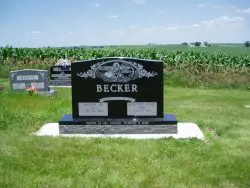 customized upright memorial