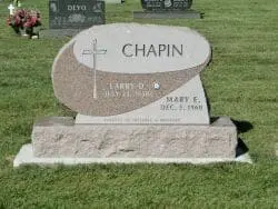 customized upright memorial