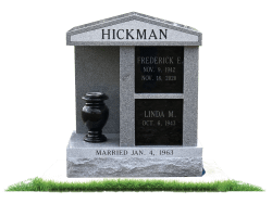 customized upright memorial
