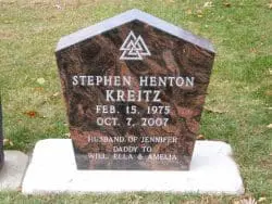 customized upright memorial