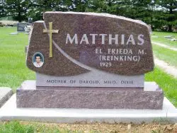 customized upright memorial