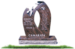 customized upright memorial