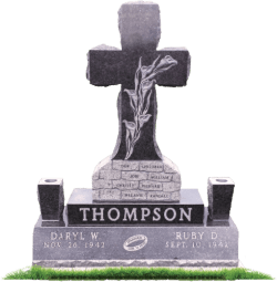 customized upright memorial