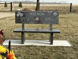 customized memorial bench