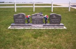 customized upright memorials