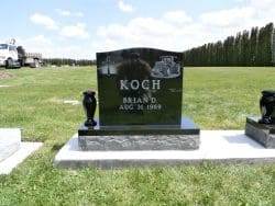 customized upright memorial