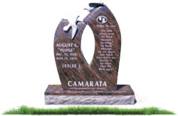 customized upright memorial