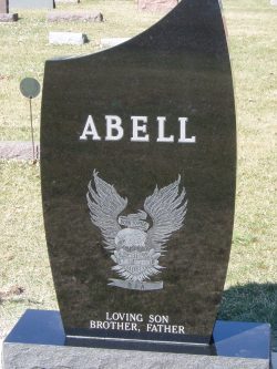 customized upright Harley Davidson memorial