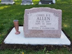 customized upright memorial