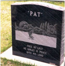 customized upright memorial